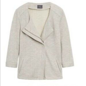 Market & Spruce sweatshirt moto blazer M in Gray